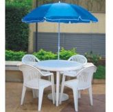 Guarda Sol Lotus com cadeiras e mesa